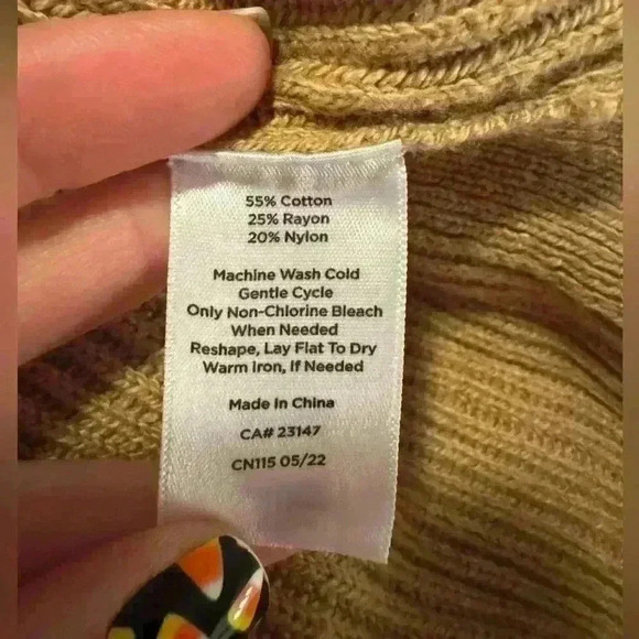 Women’s Tan Talbots Sweater Vest - Picture 4 of 6